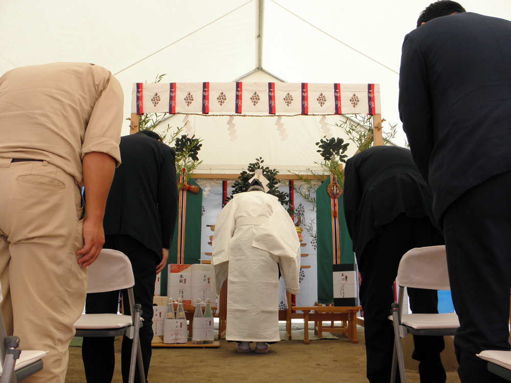 レンタルステーションアズミ新築工事地鎮祭